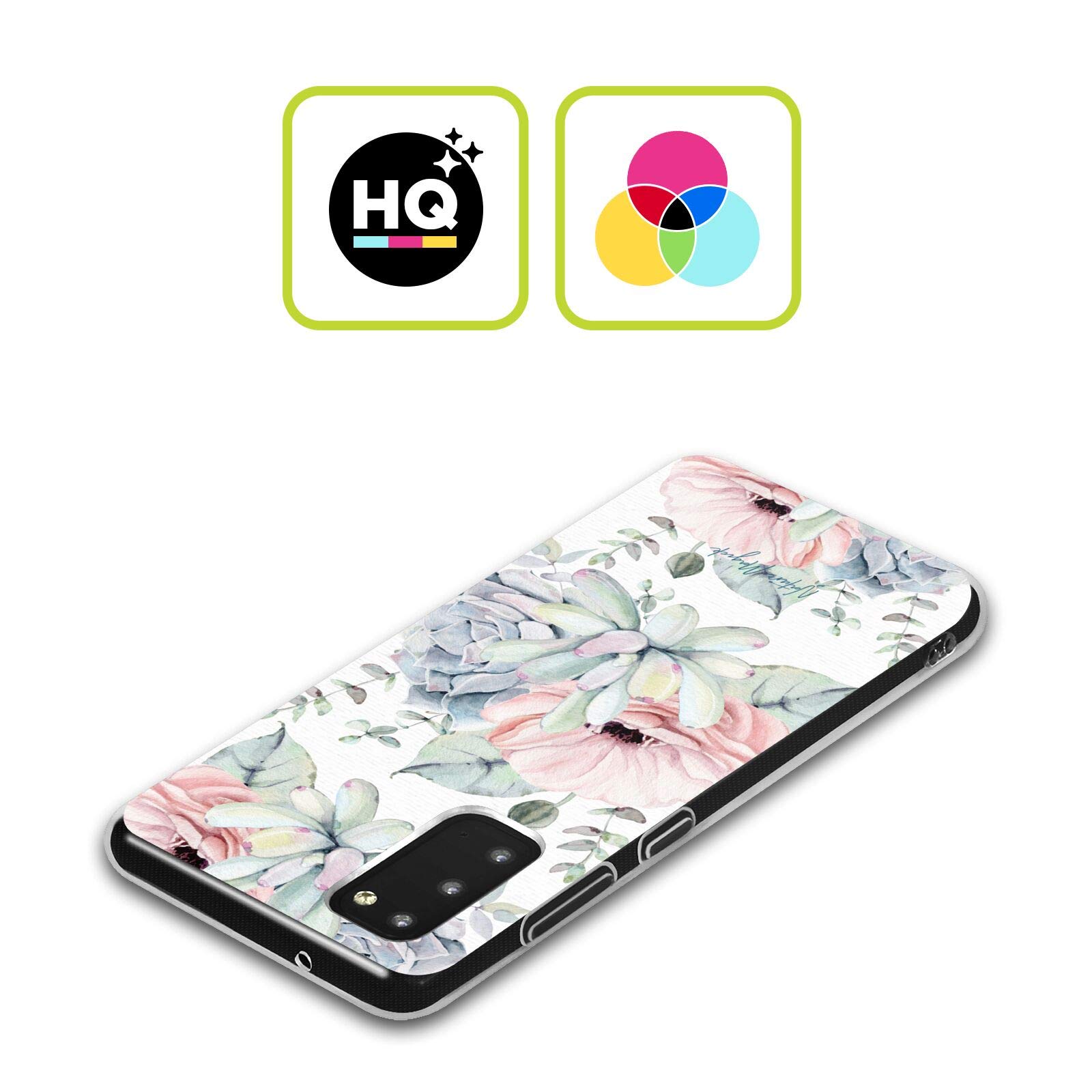 Officially Licensed Nature Magick Pastel Floral Rose Pink Succulents Soft Gel Case for Samsung Galaxy S21 5G - Cute Aesthetic Phone Cover for Women, Girls, Spring & Summer Style