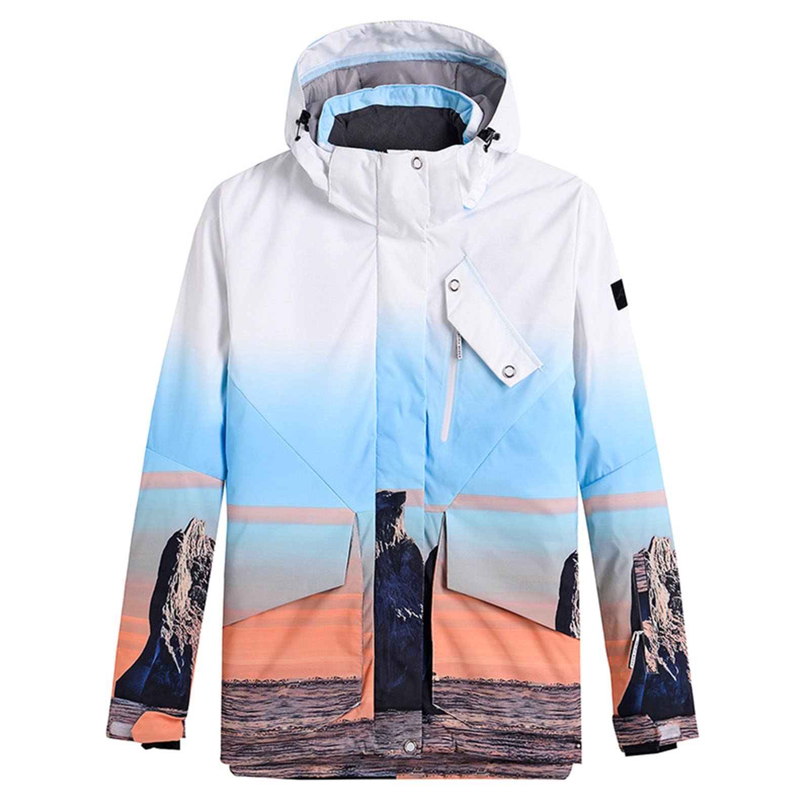Women's Windproof Thermal Ski Jacket - Breathable Snowsuit for Skiing & Winter Sports | Mountain Windbreaker Coat for Snowboarding & Outdoor Activities