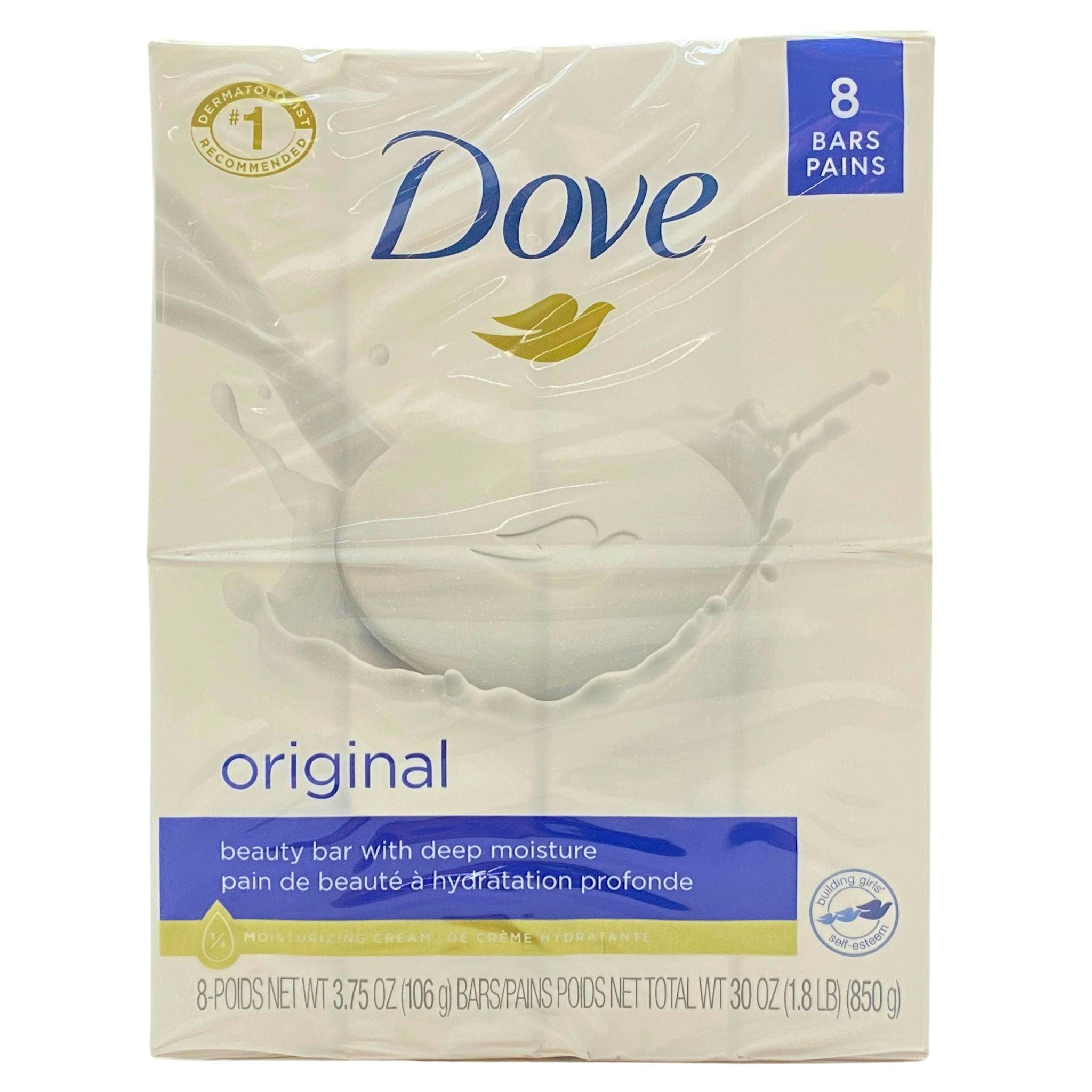 Dove Original Beauty Bar with Deep Moisture - 46 Pack | Moisturizing Soap for Dry Skin | Perfect for Daily Shower, Travel & Gym Use