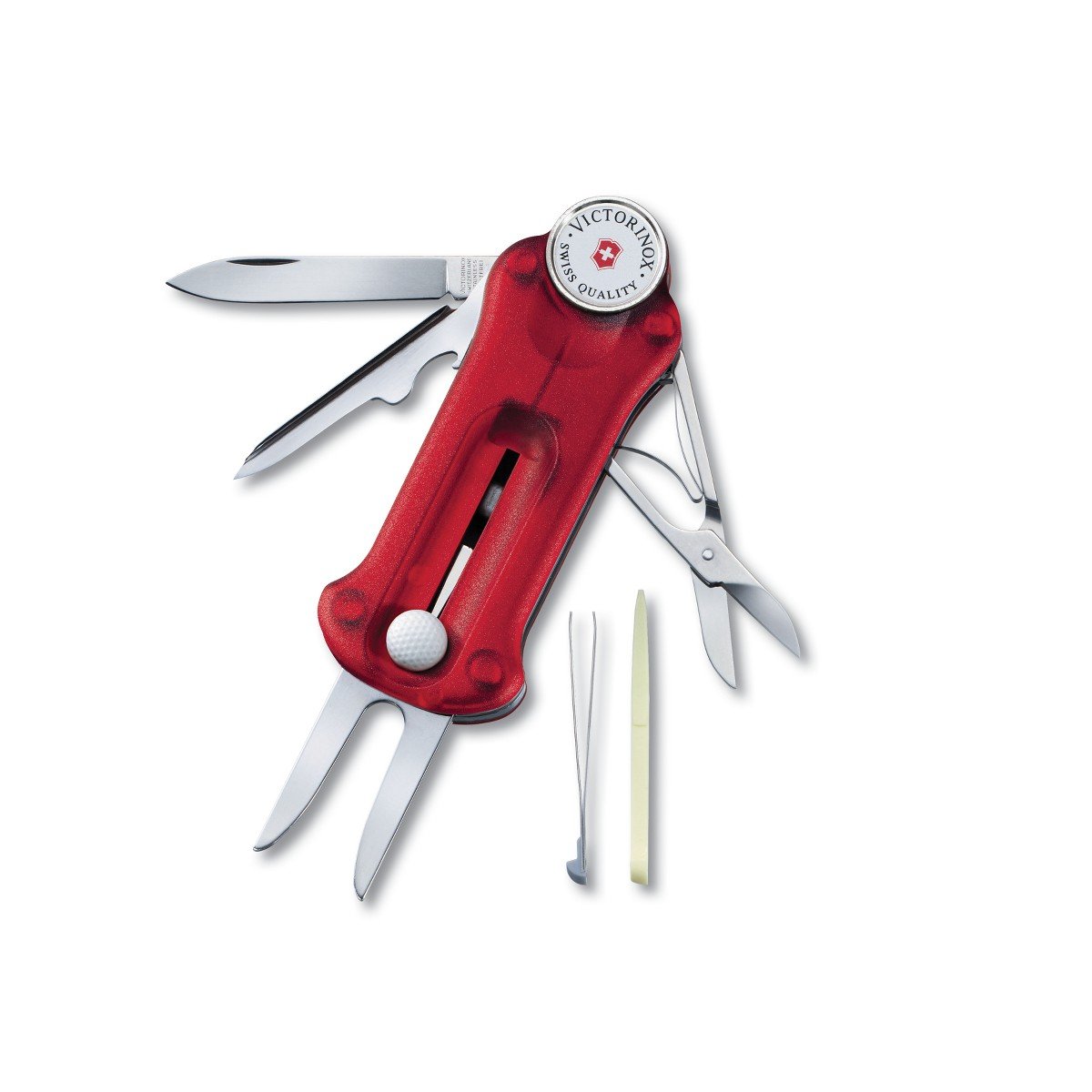 Victorinox Swiss Army Golf Multi-Tool – Compact & Durable Stainless Steel Golf Accessories for On-Course Repairs & Adjustments – Perfect for Golfers, Camping & Outdoor Adventures
