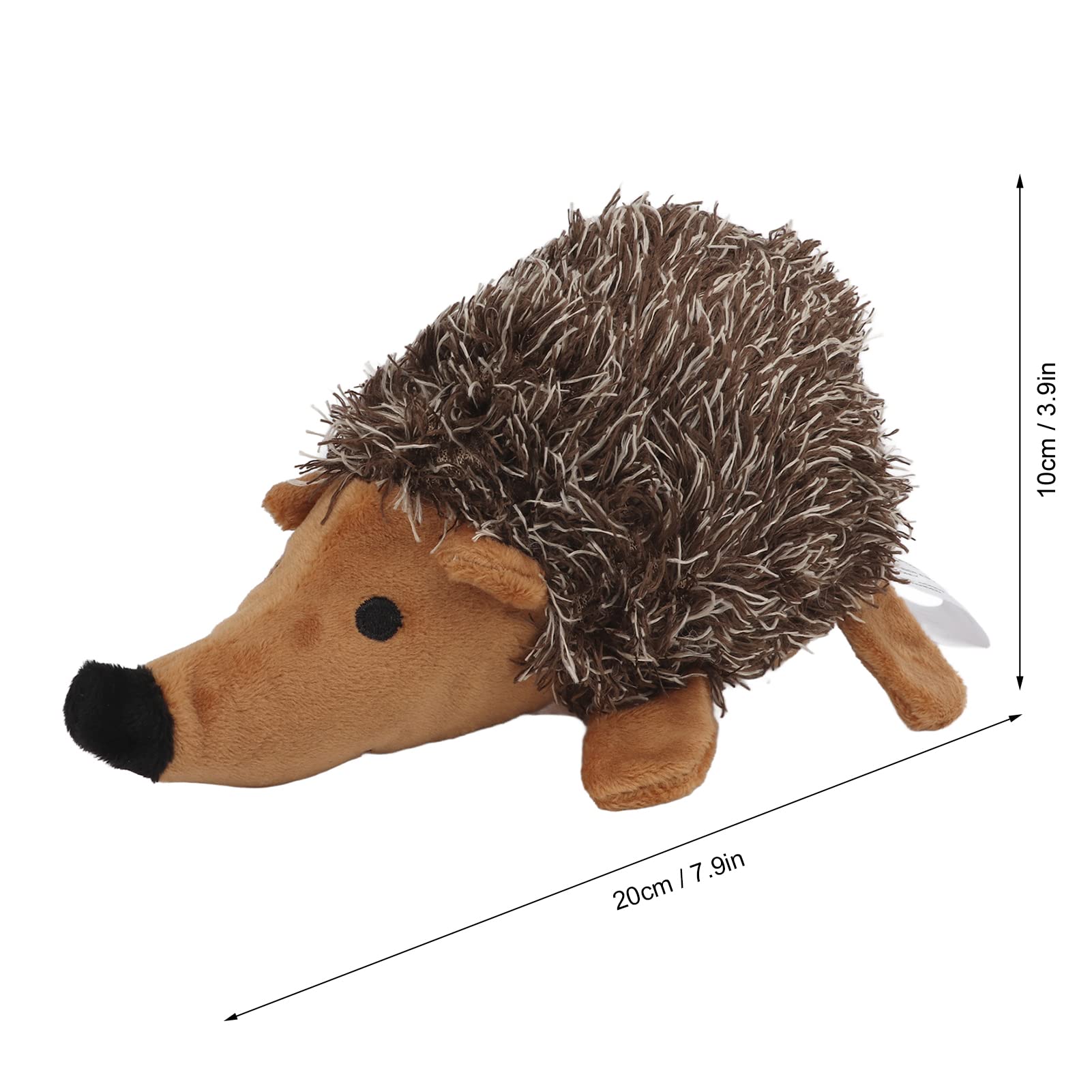 EVTSCAN Hedgehog Shaped Squeaky Dog Toy - Super Soft Plush Chew Resistant Interactive Puppy Toy for Training, Chewing & Playtime - Perfect for Small & Medium Dogs Indoor/Outdoor Fun