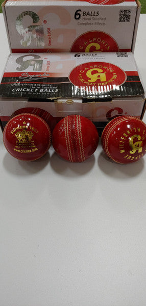 CA Supreme Test Cricket Ball Red - Senior Size (Pack of 1) | Professional Cricket Match & Training Equipment for Adults