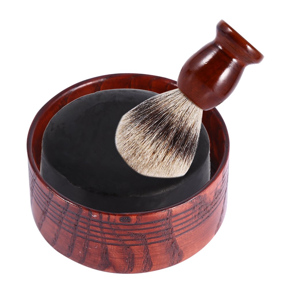 Premium Beard Shaving Soap Bowl & Lathering Cup for Men - Round Wet Lather Tool with Brush for Shaving Cream & Cleansing Foam | Perfect for Home Barber Kits & Professional Grooming