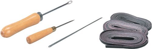 Premium Baseball Glove Re-Lacing Kit with Needles & Waxed Leather Laces - Professional Repair Tool for Broken Gloves | Perfect for Baseball, Softball & Training Practice
