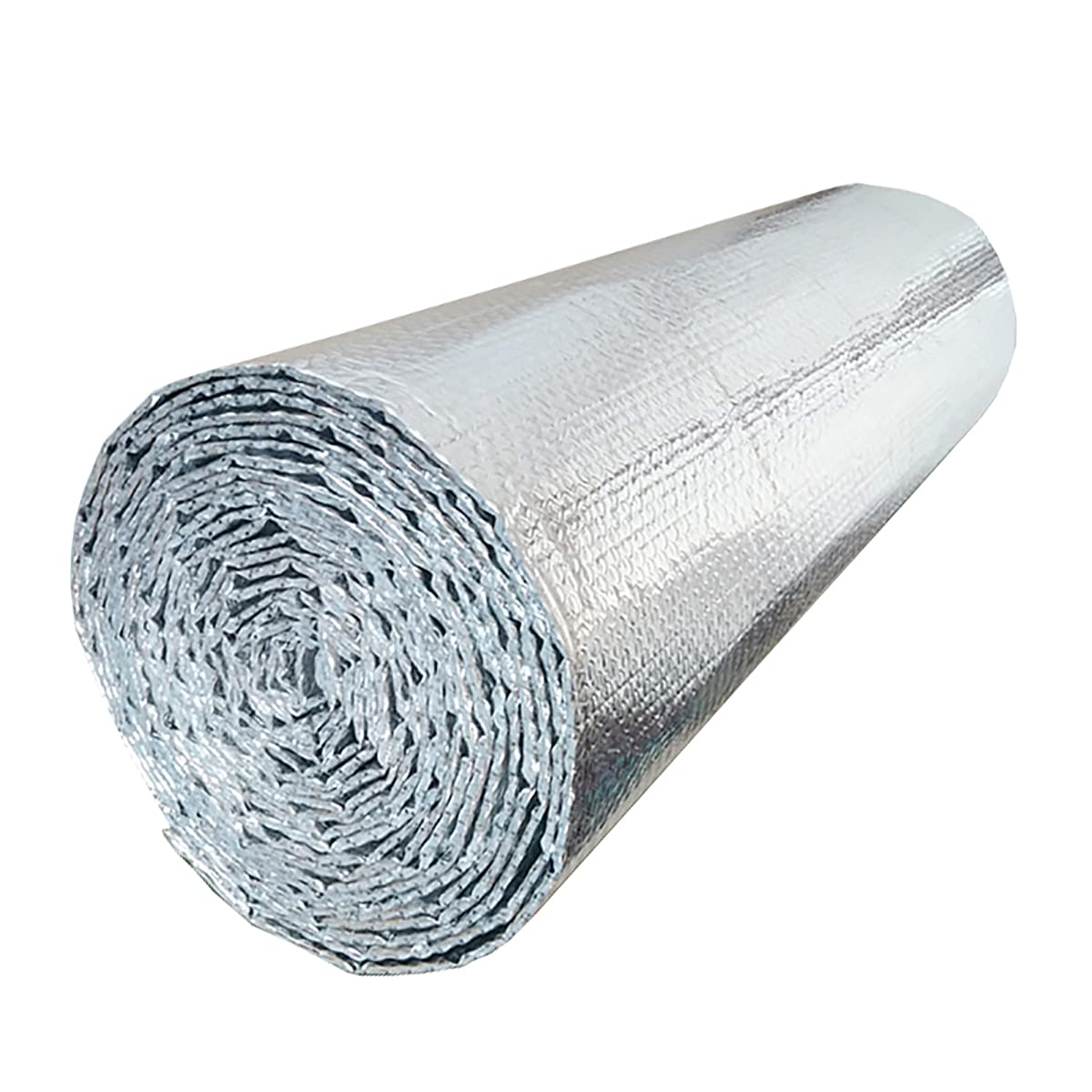 Reflective Bubble Foil Insulation - Waterproof Double Layer Radiant Barrier for Walls, Roofs, Floors, Attics & Garage Doors (2x3M/6x10ft) - Ideal for Home Insulation, HVAC Efficiency & Energy Savings