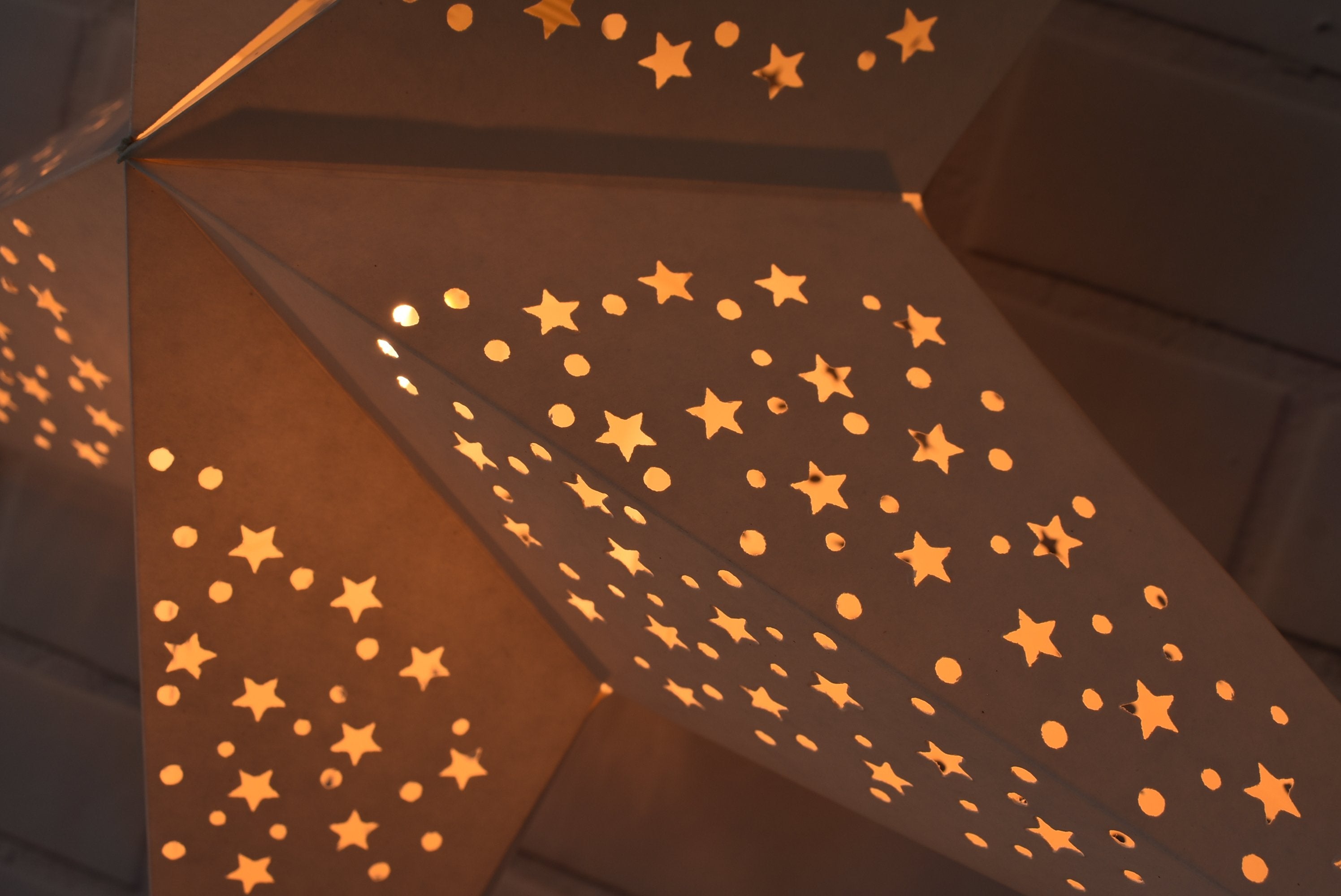 24 Pack White Thousand Stars Paper Lanterns - Elegant Hanging Decor for Weddings, Parties & Home Decor - Perfect for Indoor & Outdoor Events