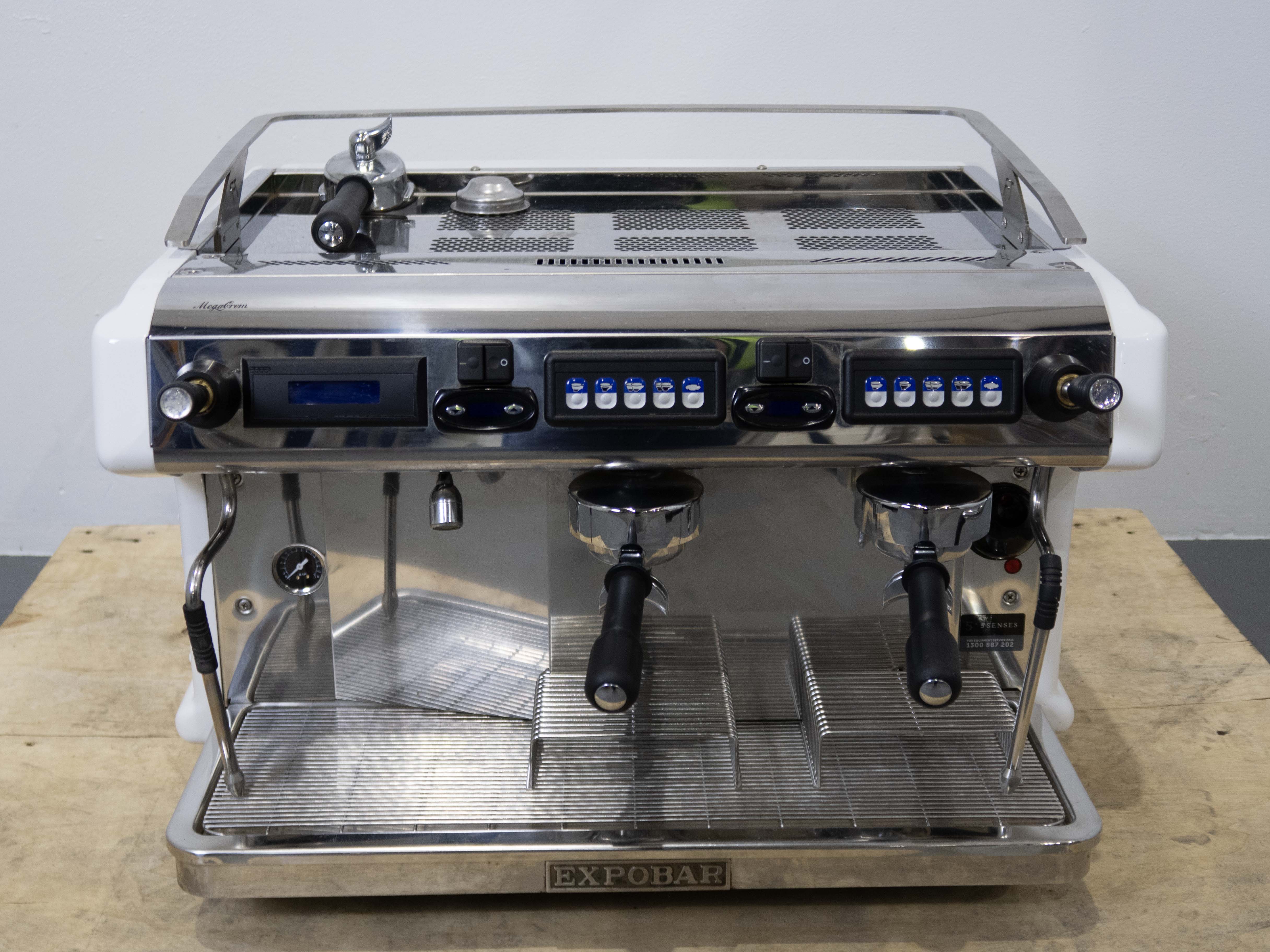 Expobar Ruggero Classic 2 Group Volumetric Espresso Machine - Commercial Coffee Maker for Cafes & Restaurants | Perfect for High-Volume Brewing & Professional Baristas