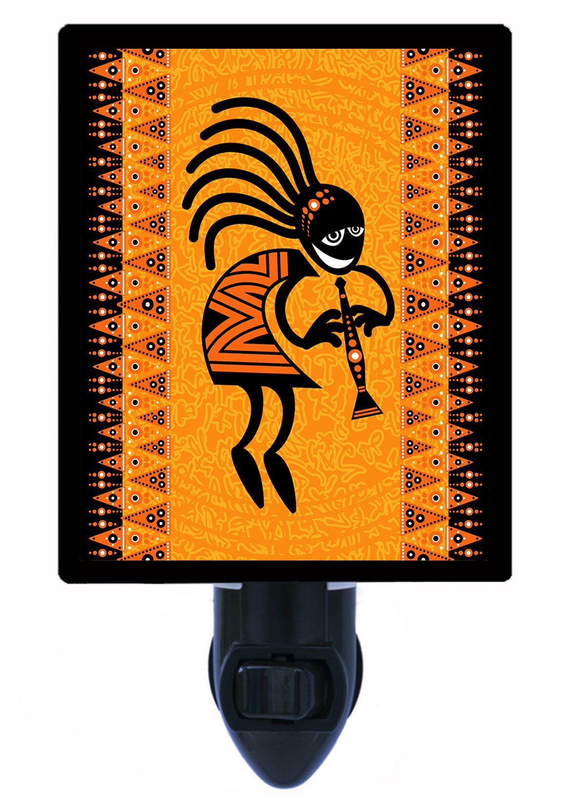 Ethnic Cultural LED Night Light with Dancing Figure - Soothing Bedroom Decor for Kids & Adults, Perfect for Nursery, Bedside, or Home Ambiance
