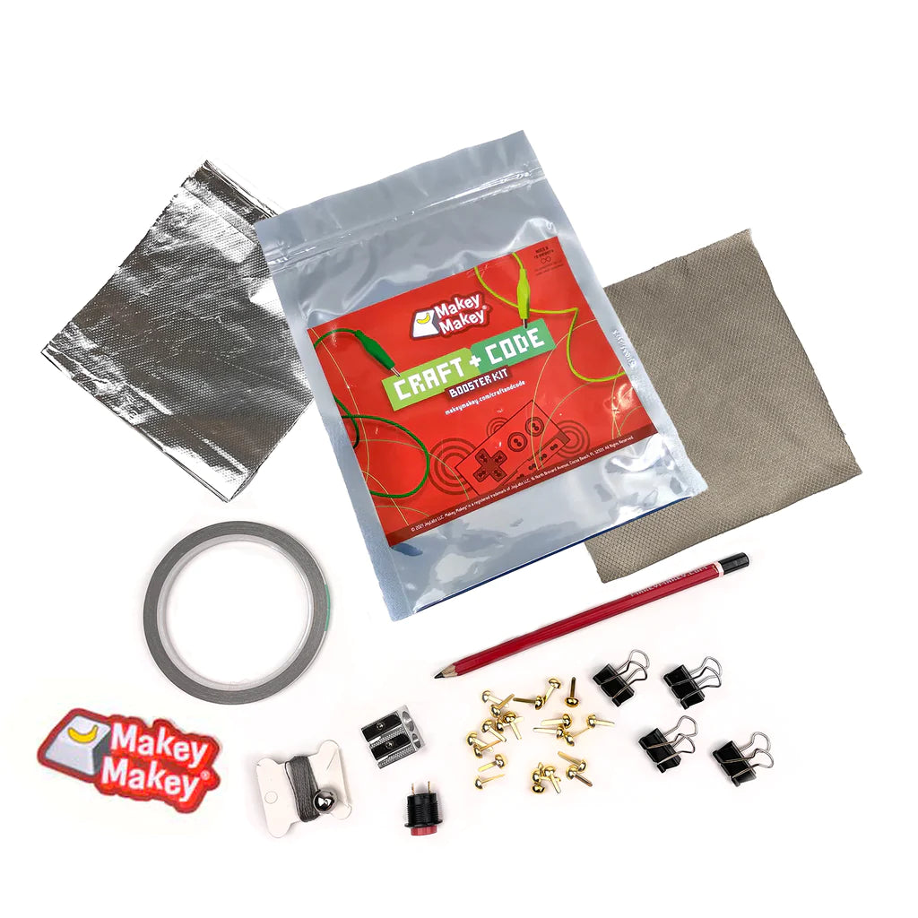 Makey Makey Craft + Code Booster Kit - STEM Learning & Creative Coding for Kids - Perfect for Classroom Projects & DIY Electronics
