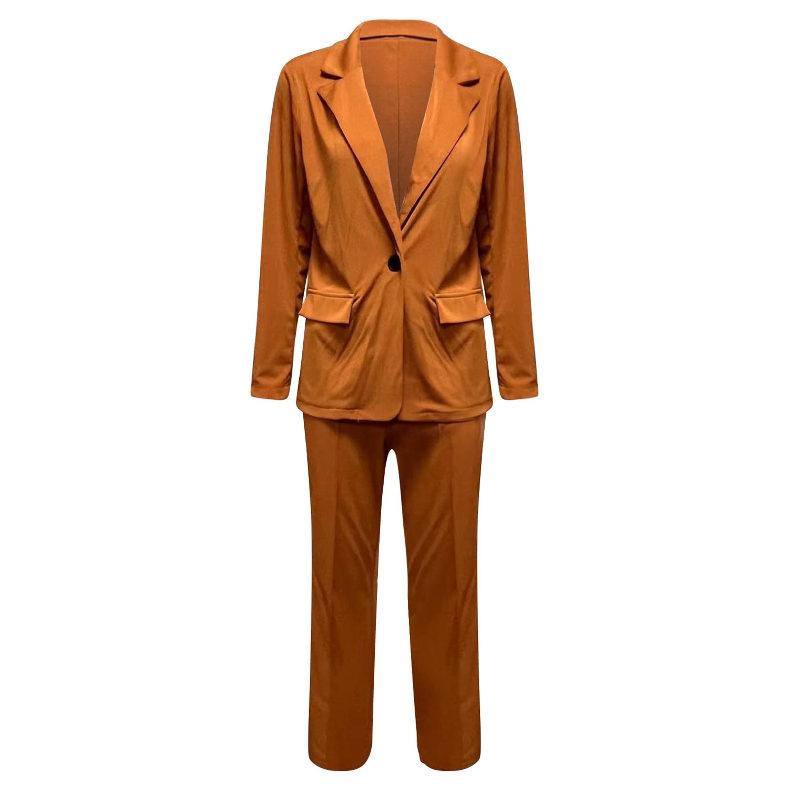 Women's Two-Piece Blazer Set - Slim Fit Office Suit for Work & Casual