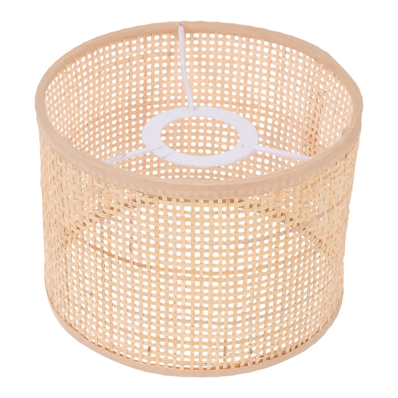 1pc Handwoven Rattan Lampshade - Unique Woven Light Shade for DIY Home Decor, Boho Style Ceiling or Table Lamp Cover - Perfect for Living Room, Bedroom, or Patio Lighting