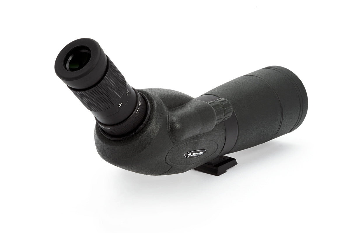 TrailSeeker 16-48x65mm Angled Zoom Spotting Scope for Hunting, Bird Watching & Outdoor Adventures - High Power Magnification for Long Range Viewing