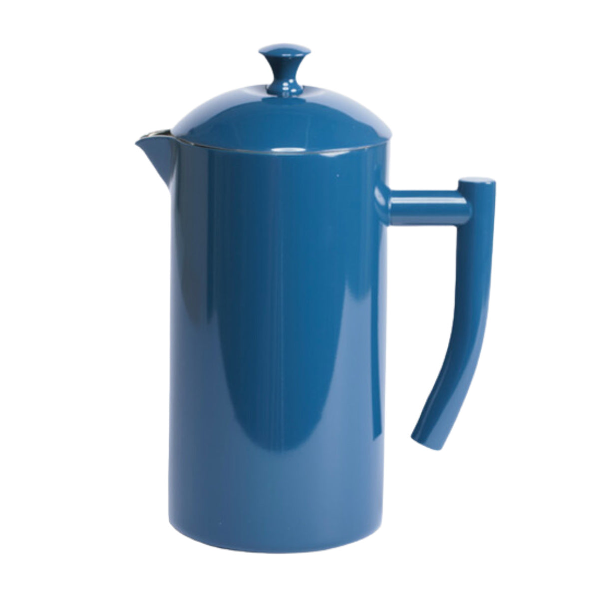 Frieling 34oz Stainless Steel French Press Coffee Maker - Double Wall Vacuum Insulated, Keeps Coffee Hot for Hours, Navy Blue #7002 - Perfect for Home, Office, Camping & Travel