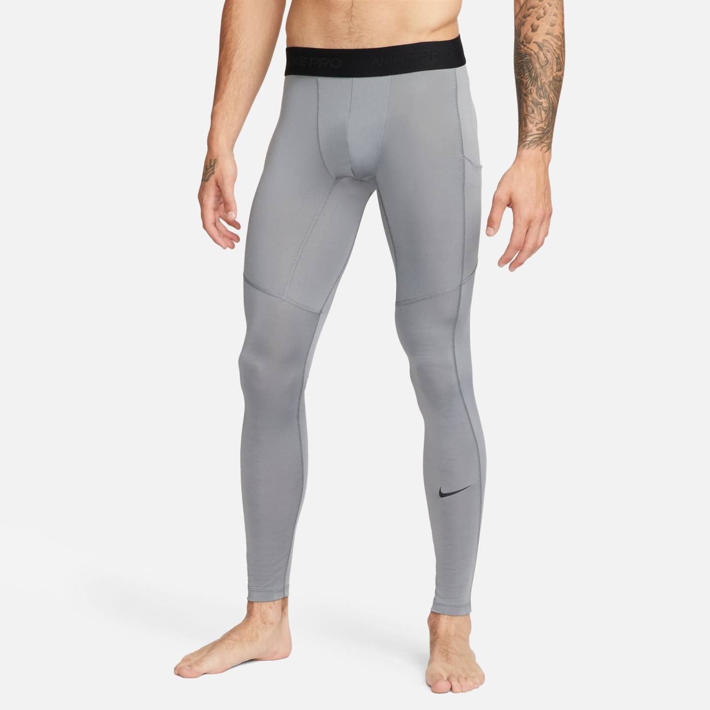 Nike Pro Men's Dri-FIT Compression Tights - Moisture-Wicking Workout Pants for Running, Gym & Training - Style FB7952