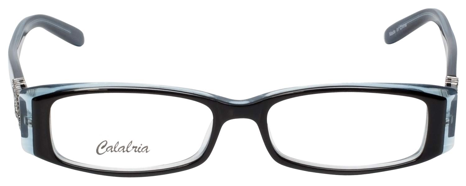 Calabria 840 Techno Optical Designer Reading Glasses with Anti-Reflective Lenses & Hard Case - Stylish Blue Light Blocking Eyewear for Computer Work, Reading, and Office Use