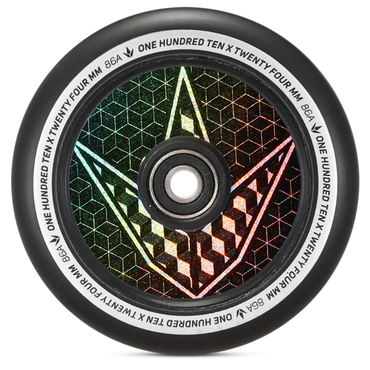 Envy Hologram Skateboard Wheels 110mm - High-Performance Longboard Wheels for Smooth Cruising & Street Skating