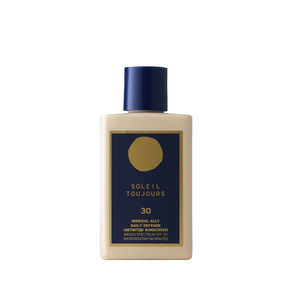 Soleil Toujours Daily Defense Mineral Body Lotion SPF 30 | Natural Sunscreen for Sensitive Skin | Lightweight & Hydrating | Perfect for Beach, Pool & Outdoor Activities