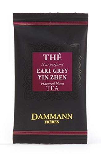 DAMMANN FRERES Premium Earl Grey Yin Zhen Tea - 120 Individually Wrapped Crystal Tea Bags (Bulk Box) | Luxury Loose Leaf Tea Alternative for Home, Office & Gifts | Perfect for Afternoon Tea & Relaxation