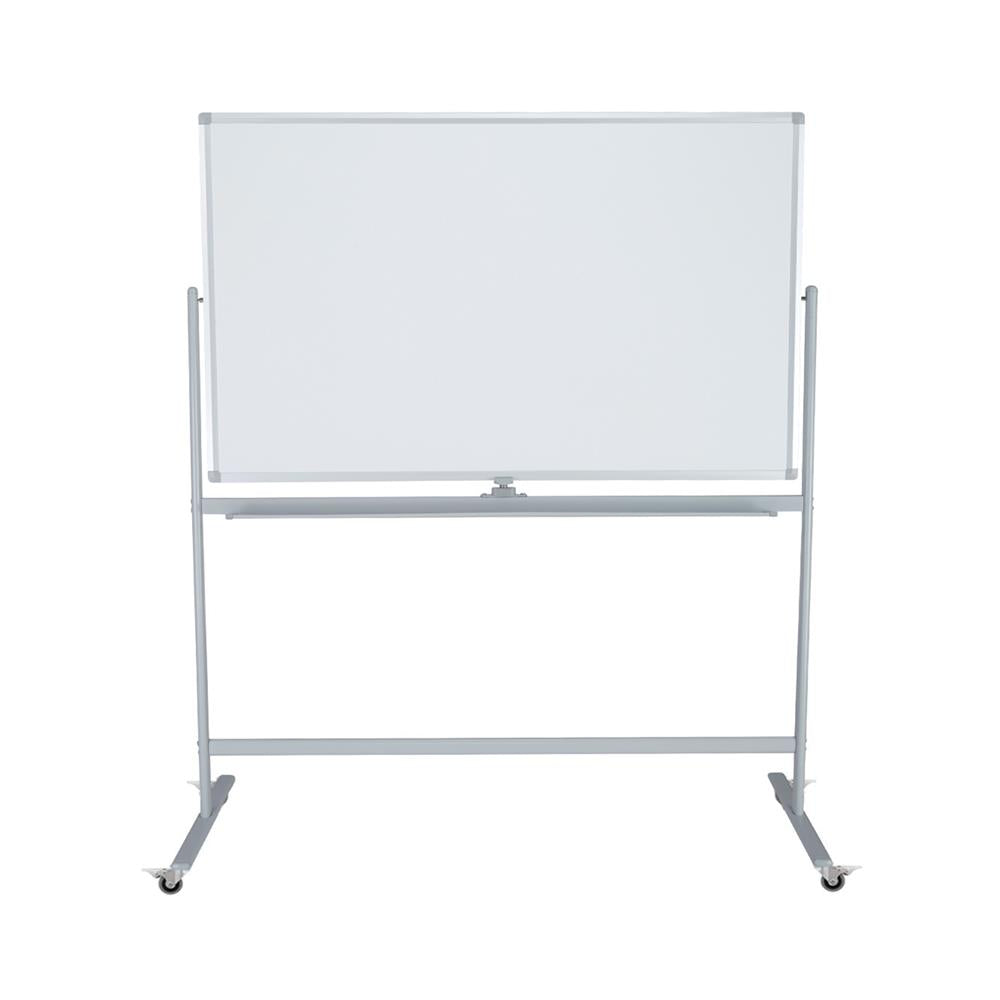Double-Sided Magnetic Whiteboard with Mobile Pivot - Porcelain Surface for Office, Classroom & Home Organization - Perfect for Presentations, Notes & Planning