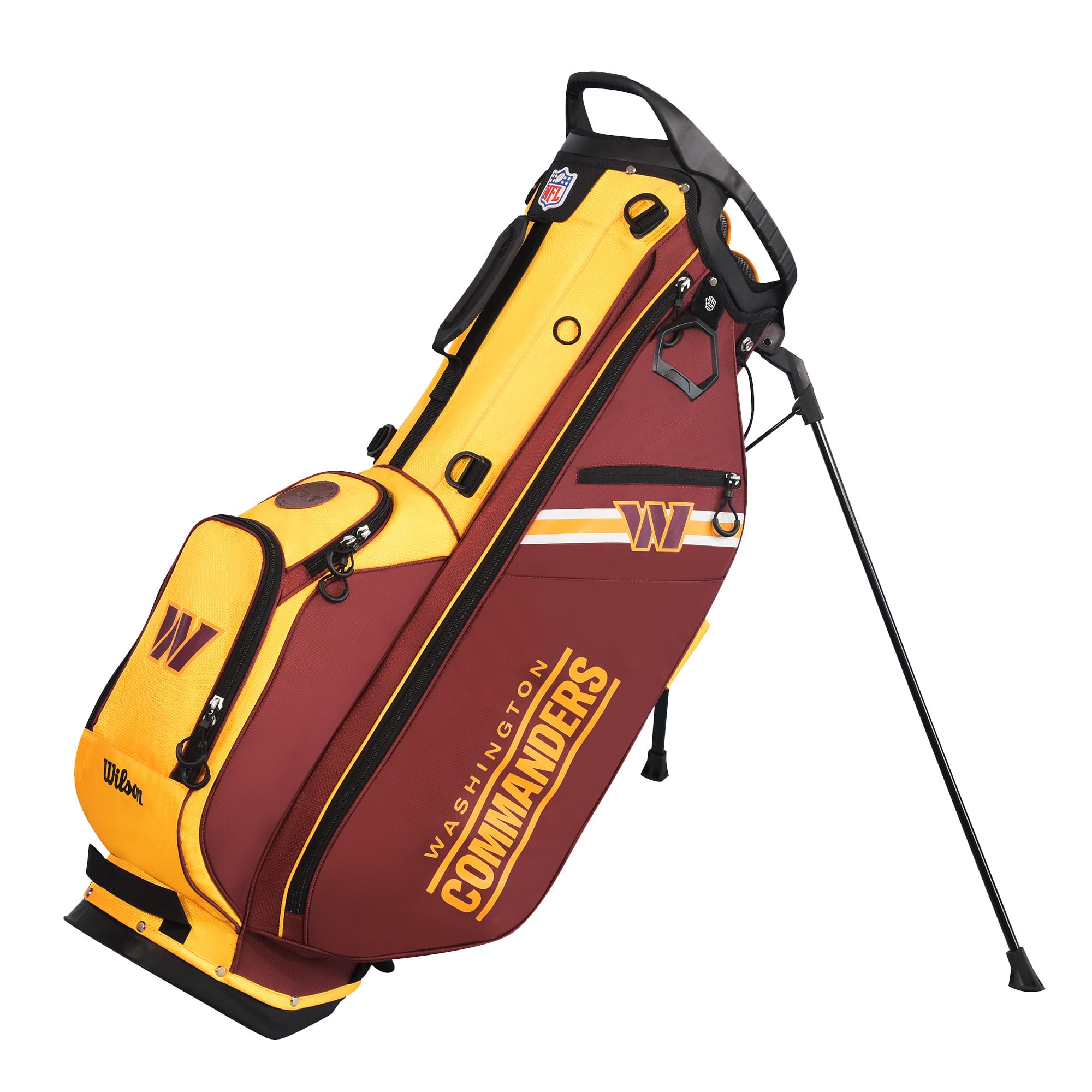 Wilson NFL Official Licensed Golf Bags for Men - Durable & Lightweight Golf Stand Bag with Multiple Pockets - Perfect for Football Fans & Golfers on the Course or Driving Range