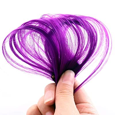 VSAKSH 24 Inch Clip-in Synthetic Hair Extensions - Rainbow Colors Straight Hairpiece for Women & Girls (Pack of 2) | Perfect for Parties, Cosplay, and Daily Styling