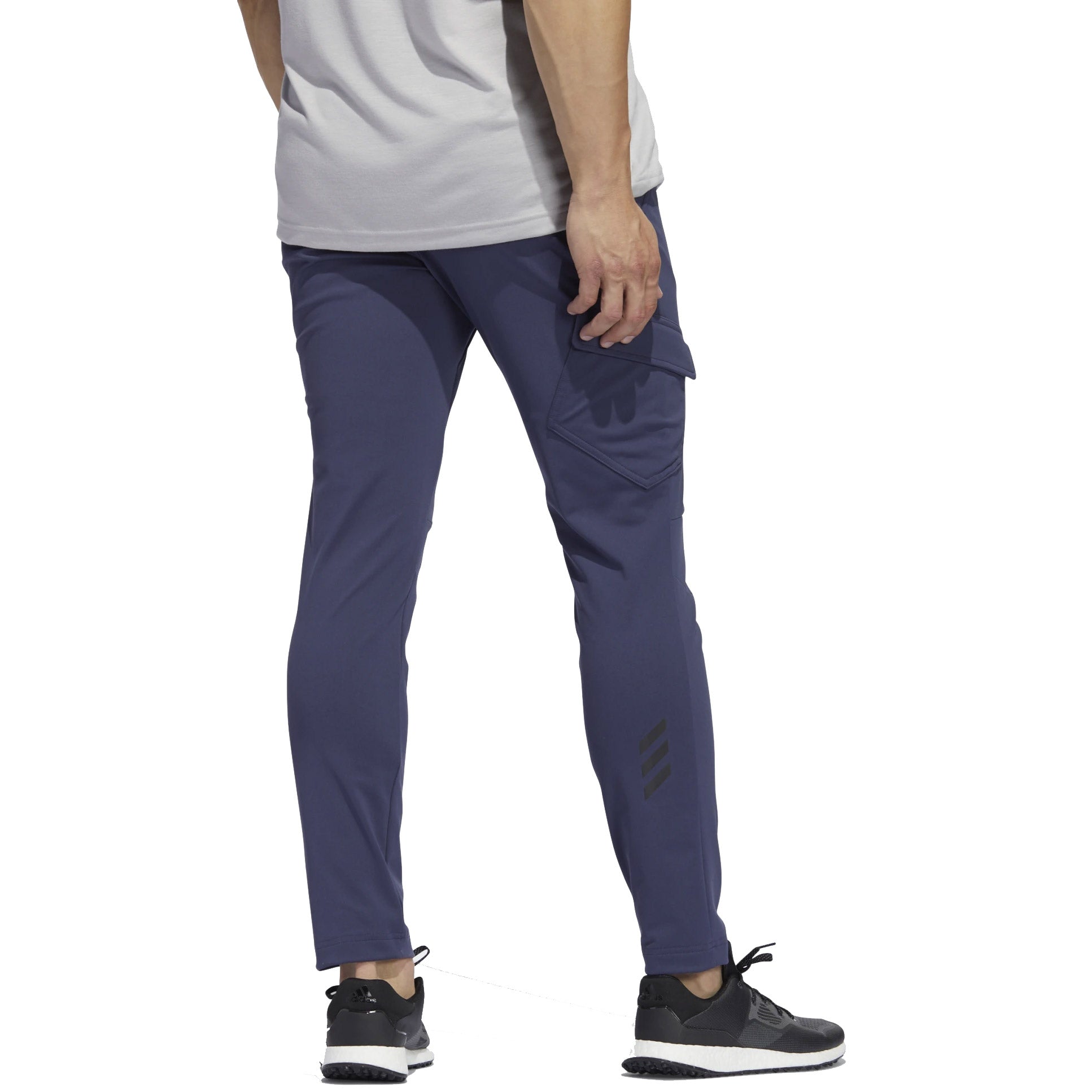 Adidas Adicross Warp Knit Golf Pants for Men - Midnight Grey Stretch Joggers | Comfortable & Breathable for Golfing, Casual Wear & Outdoor Activities