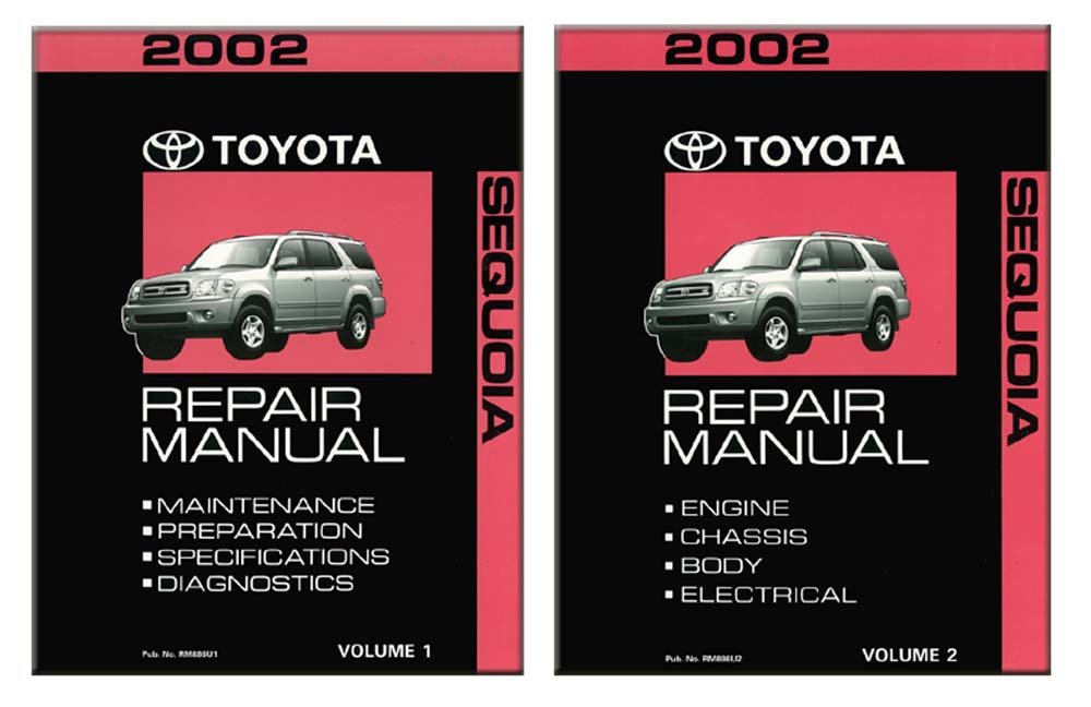 2002 Toyota Sequoia Service Repair Manual - OEM Shop Manual for Engine & Drivetrain | Bishko Automotive Literature | DIY Fixes & Maintenance Guide
