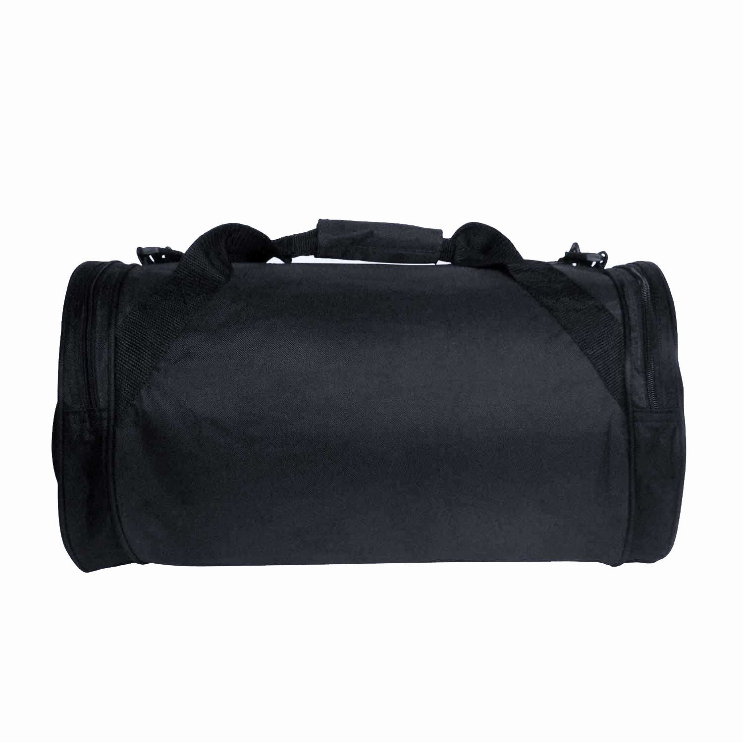 ImpecGear 18-Inch Round Travel Duffle Bag - Carry-On Luggage for Weekend Trips & Gym - Lightweight & Durable (Black) | Perfect for Air Travel, Sports Gear & Overnight Stays
