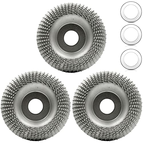 4 Inch Wood Carving Disc for Angle Grinder - Sanding & Grinding Wheel with 7/8