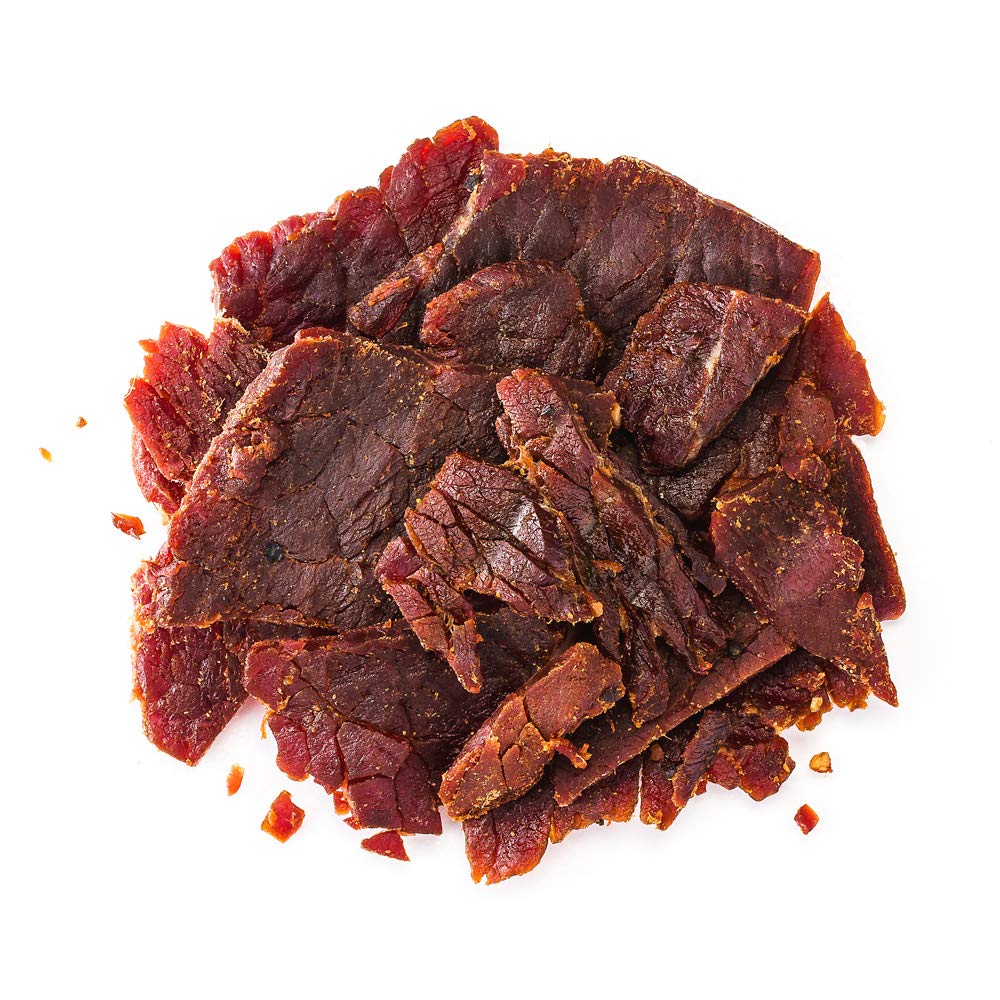 Perky Jerky Tasty Teriyaki 100% Grass Fed Beef Jerky - 2.2oz (Pack of 12) | Antibiotic Free, High Protein (10g per Serving), Low Fat, Tender Texture | Perfect for Hiking, Camping & Healthy Snacking
