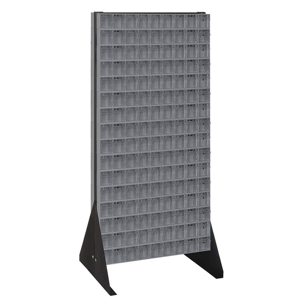 Quantum Storage Systems - QFS248-309GY - 288-Bin Gray Storage Rack Organizer for Small Parts | Perfect for Workshop, Garage & Office Organization