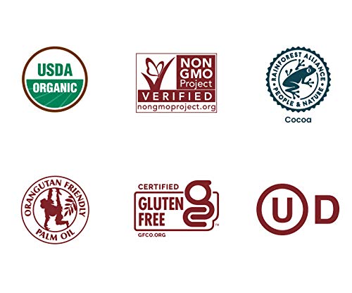 Organic Dark Chocolate Peanut Butter Cups - Gluten Free, Rainforest Alliance Certified, Responsibly Sourced - 12 Pack (24 Cups Total) - Perfect for Snacking, Gifts & Healthy Desserts
