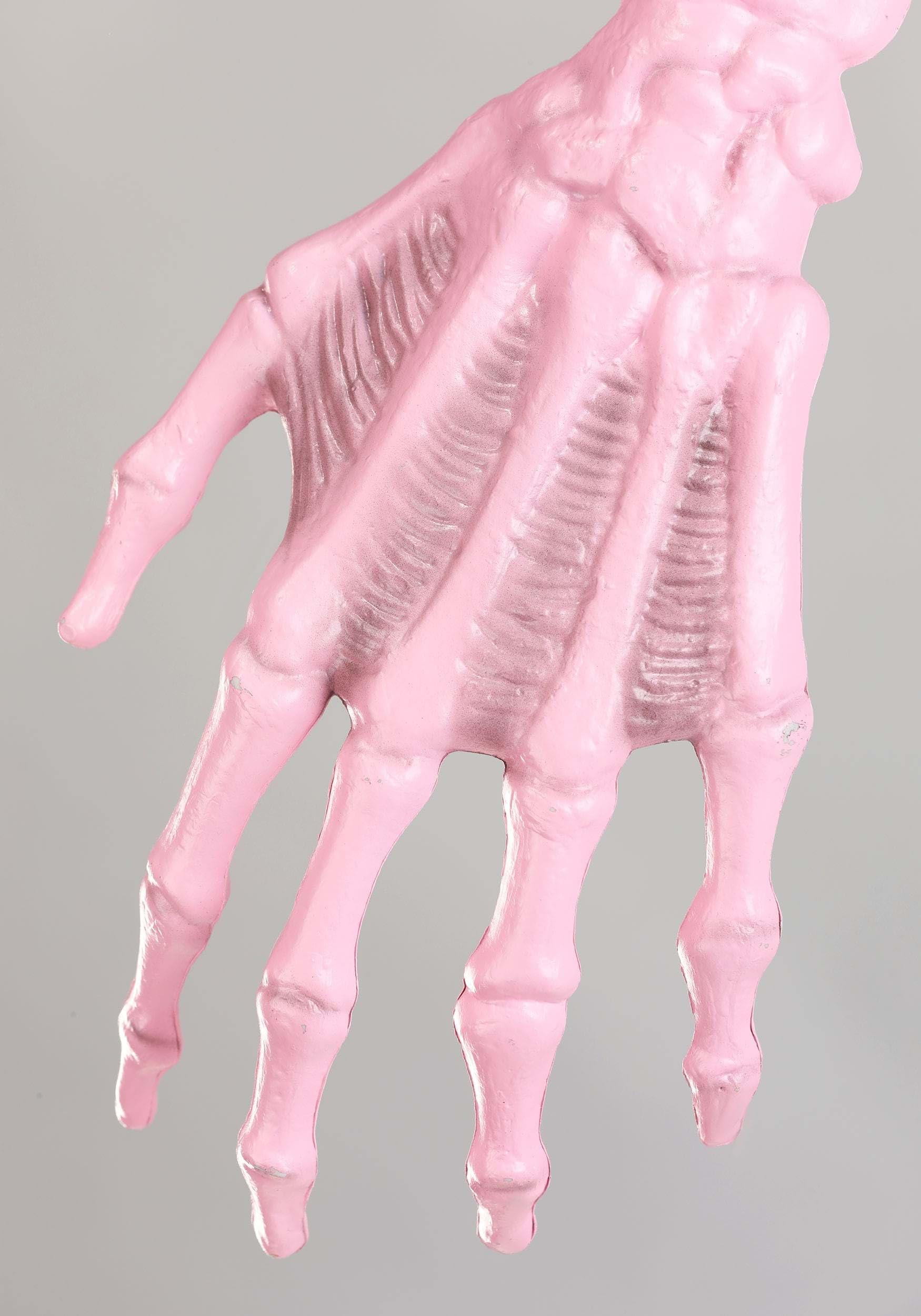 8ft Pink Animatronic Giant Skeleton with LED Eyes & Moving Jaw - Spooky Halloween Yard Decoration for Parties, Haunted Houses & Outdoor Decor