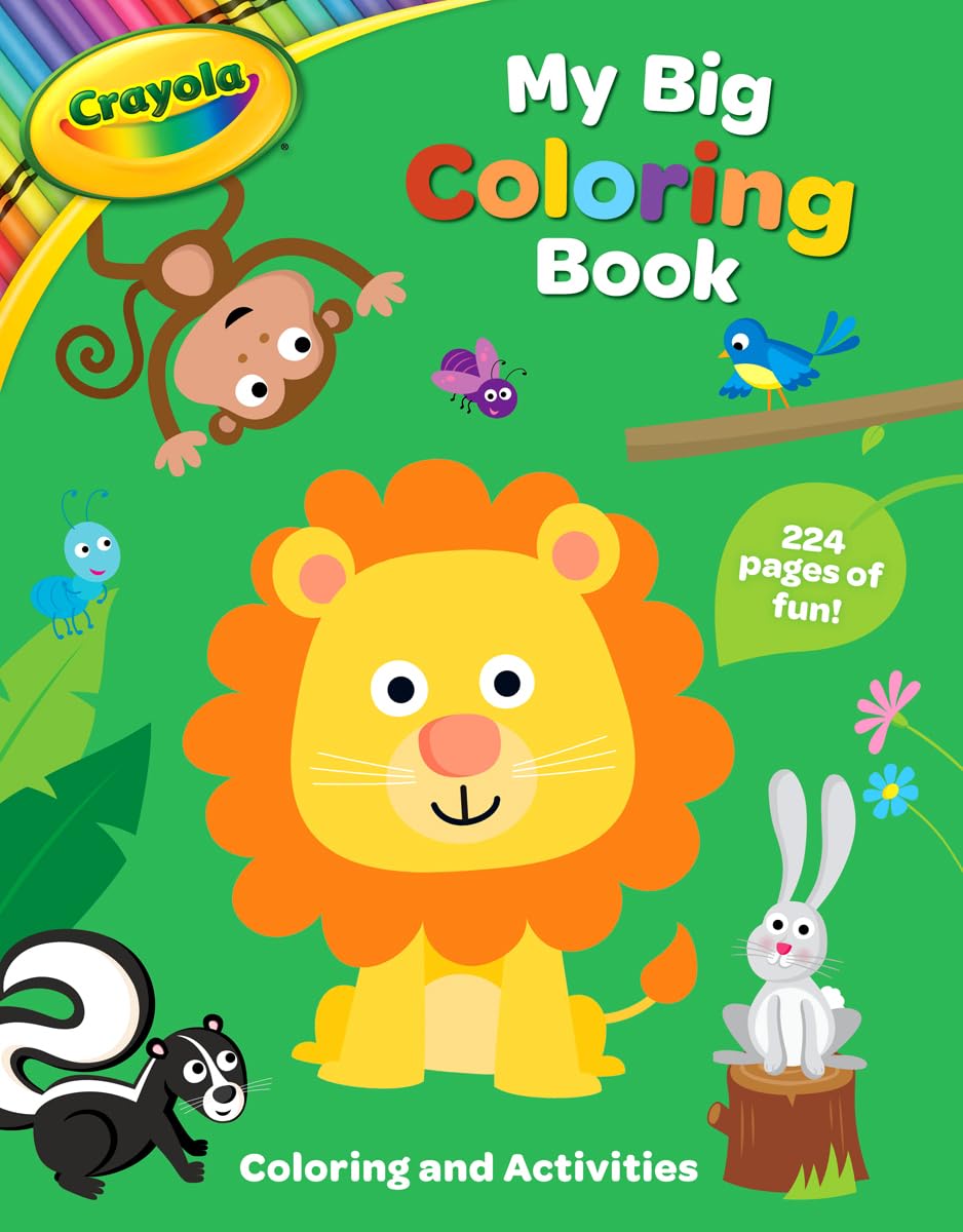 Crayola My Big Coloring Book for Kids - Fun & Creative Coloring Activity Book with 100+ Pages - Perfect for Home, School & Travel Activities (Ages 3-8)