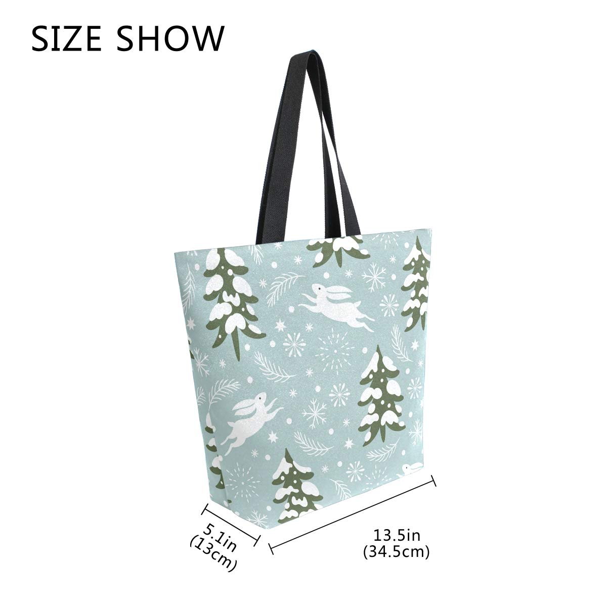 SUABO Reusable Canvas Tote Bag for Women - Eco-Friendly Grocery Shopping Bag, Durable & Stylish for Outdoor, Beach, Travel, and Daily Use
