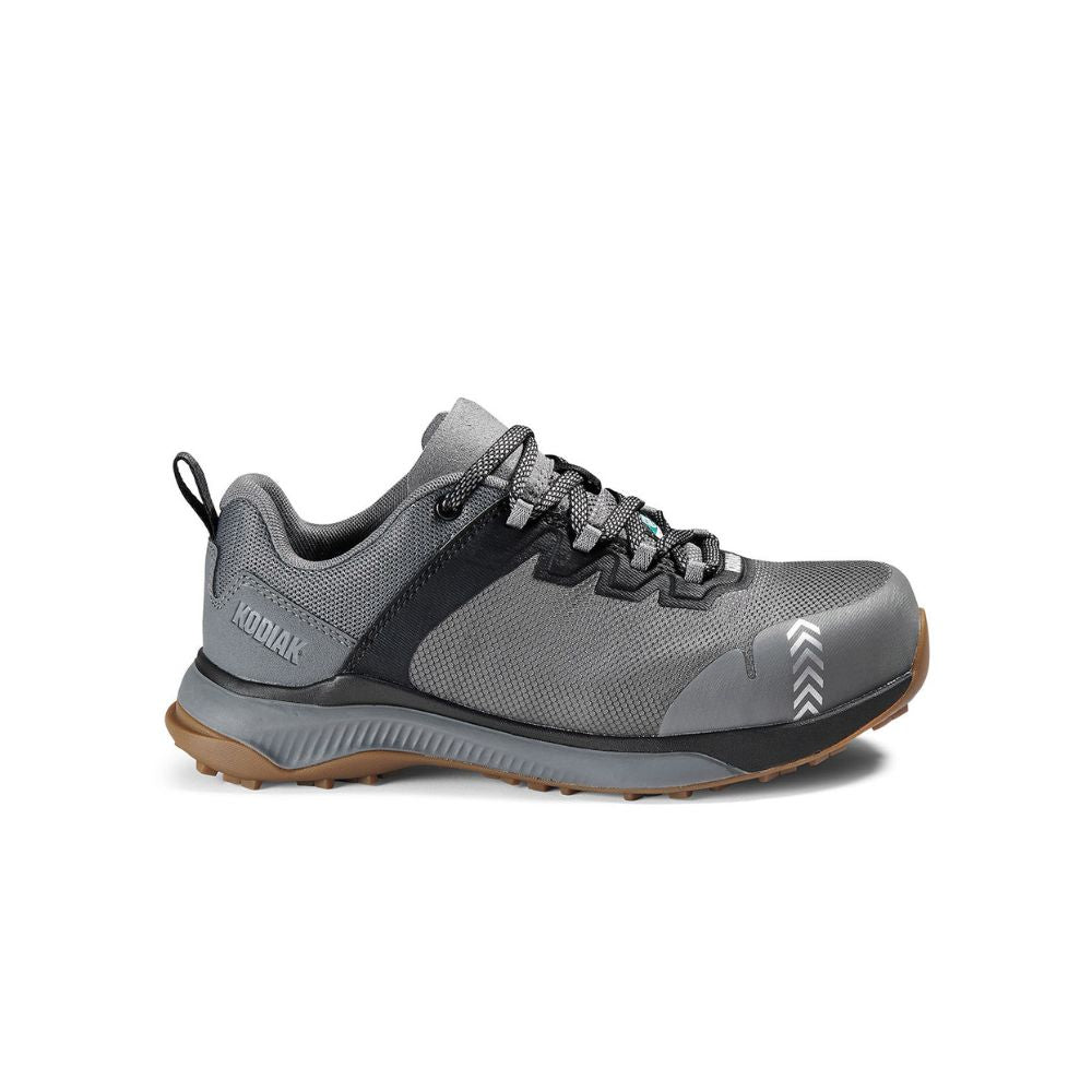 Kodiak Quicktrail Women's Composite Toe Work Safety Athletic Shoes - Lightweight & Slip-Resistant for Construction, Warehouse & Outdoor Work (Grey, KD0A4TGXGYX)