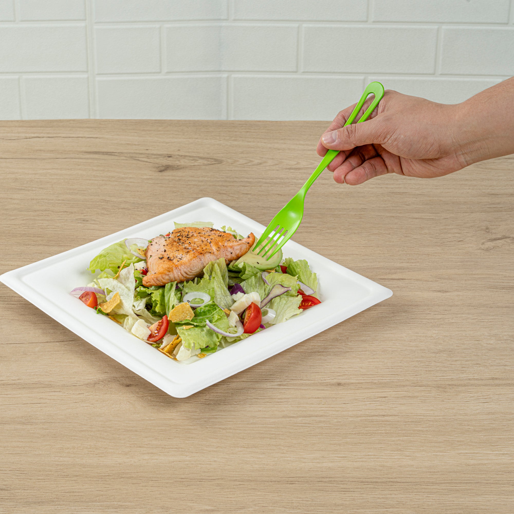 Eco-Friendly Compostable CPLA Plastic Forks - 250 Count, Heat Resistant, Biodegradable Cutlery for Parties, Picnics & Outdoor Events