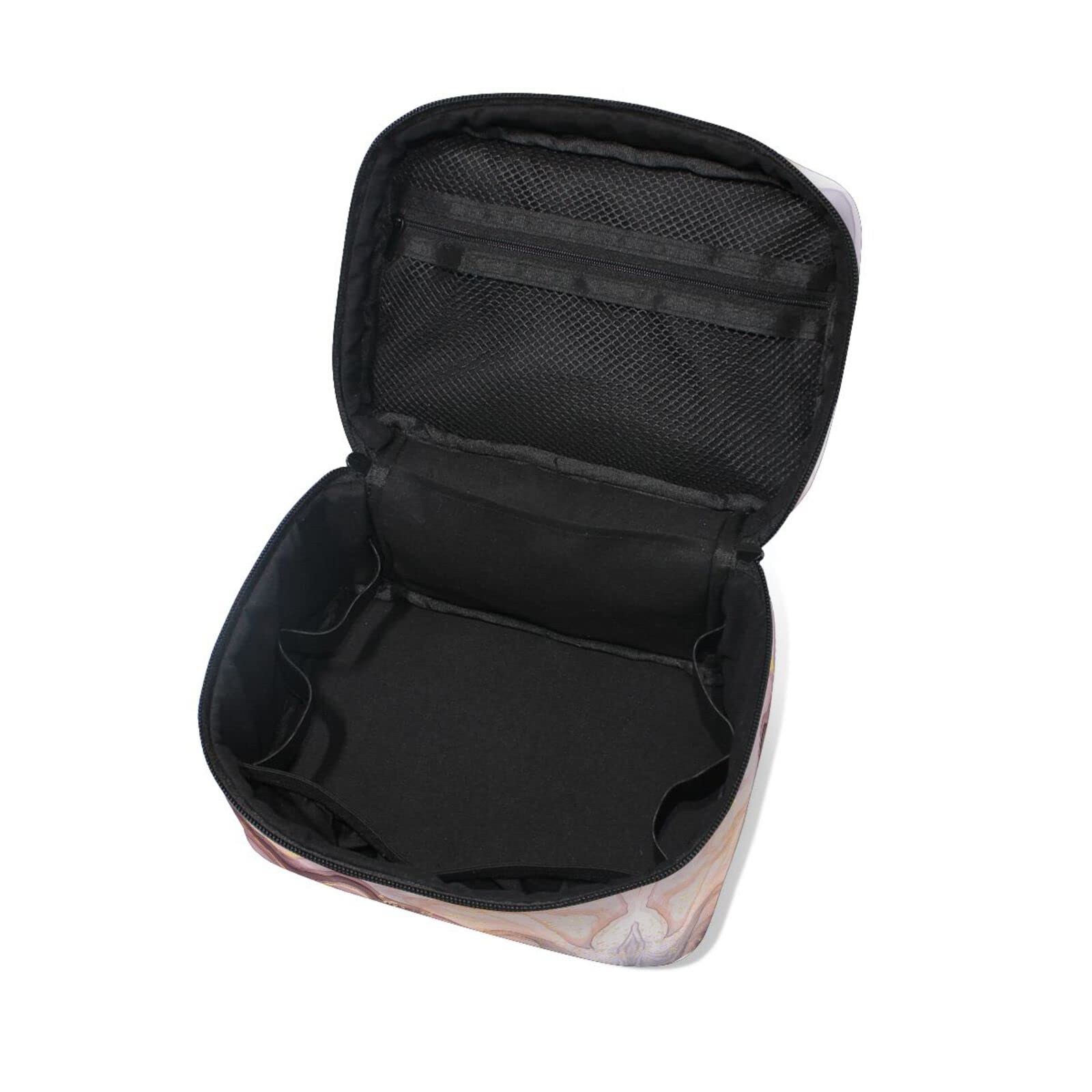 Exquisite Marble Ink Cosmetic Bag Organizer - Waterproof Zippered Makeup Pouch & Toiletry Case for Women & Girls | Perfect for Travel, Gym, and Daily Essentials Storage