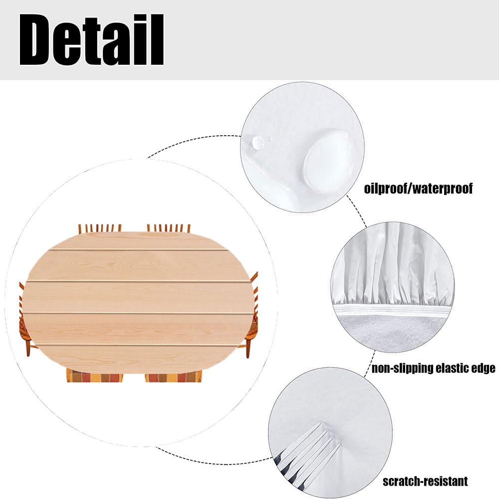 Premium Oval Tablecloth for 48