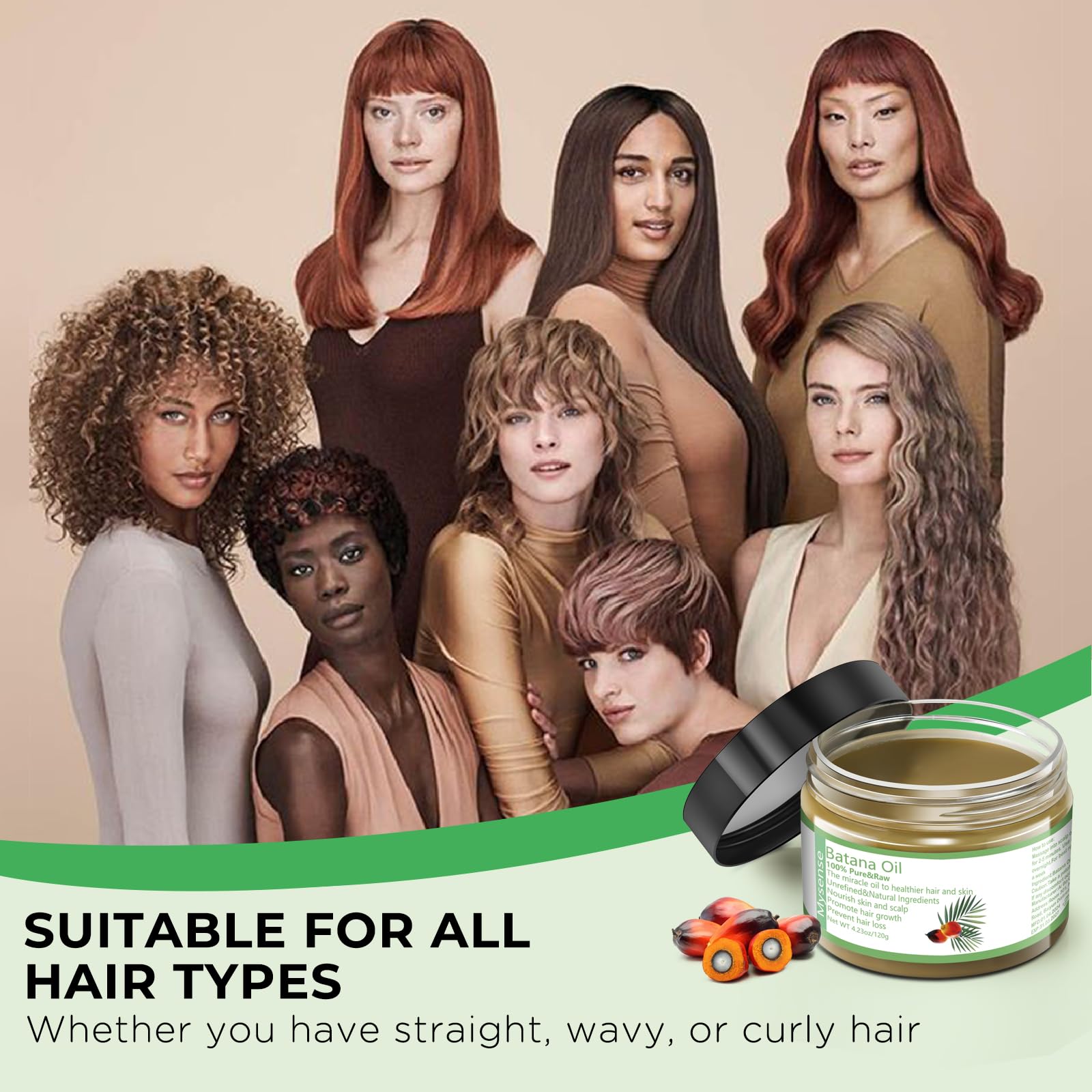 100% Pure Organic Raw Batana Oil from Honduras - Unrefined Hair Growth Oil for Women & Men | Scalp Treatment to Prevent Hair Loss & Promote Thickness | Perfect for Daily Hair Care & Natural Styling
