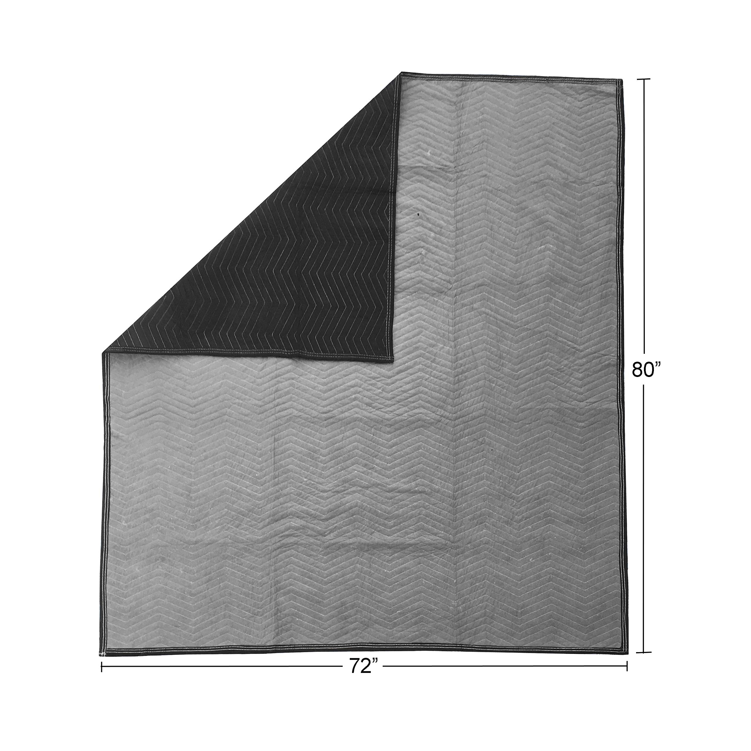 Heavy Duty Moving Blankets 6-Pack (75 lb) - Furniture Protectors for Moving, Shipping & Storage | Durable Padding for Home, Office & Warehouse Use