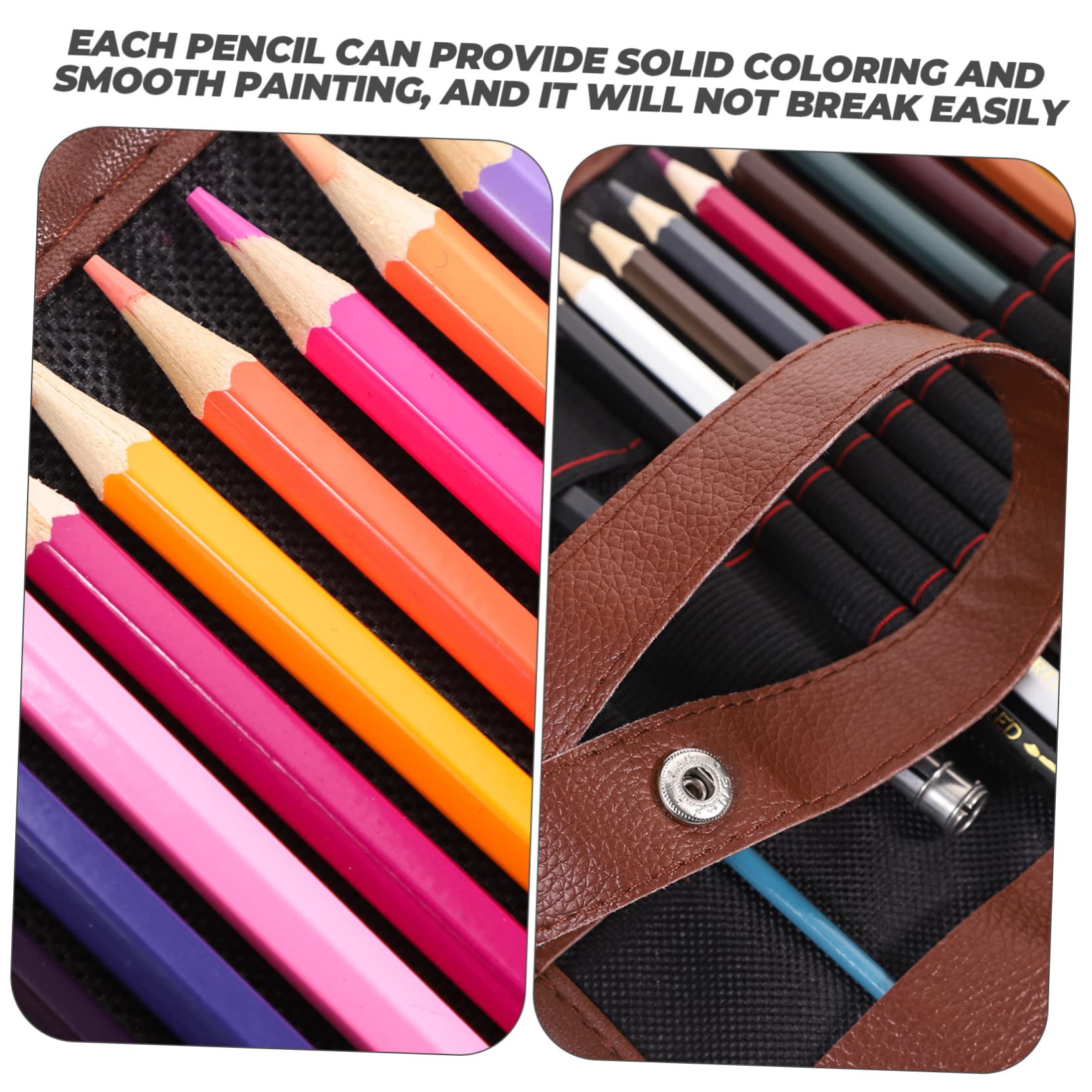 COHEALI Professional Drawing Pencils Set - 2 Pack of Watercolor & Art Coloring Pencils with Nylon Case for Artists, Sketching & Painting | Perfect for Beginners, Students & Professional Artists