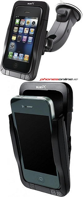 Bury Motion iPhone 4 / 4S Bluetooth Car Kit - Hands-Free Wireless Car Speakerphone for Safe Driving - Perfect for Commuting, Road Trips & Business Calls