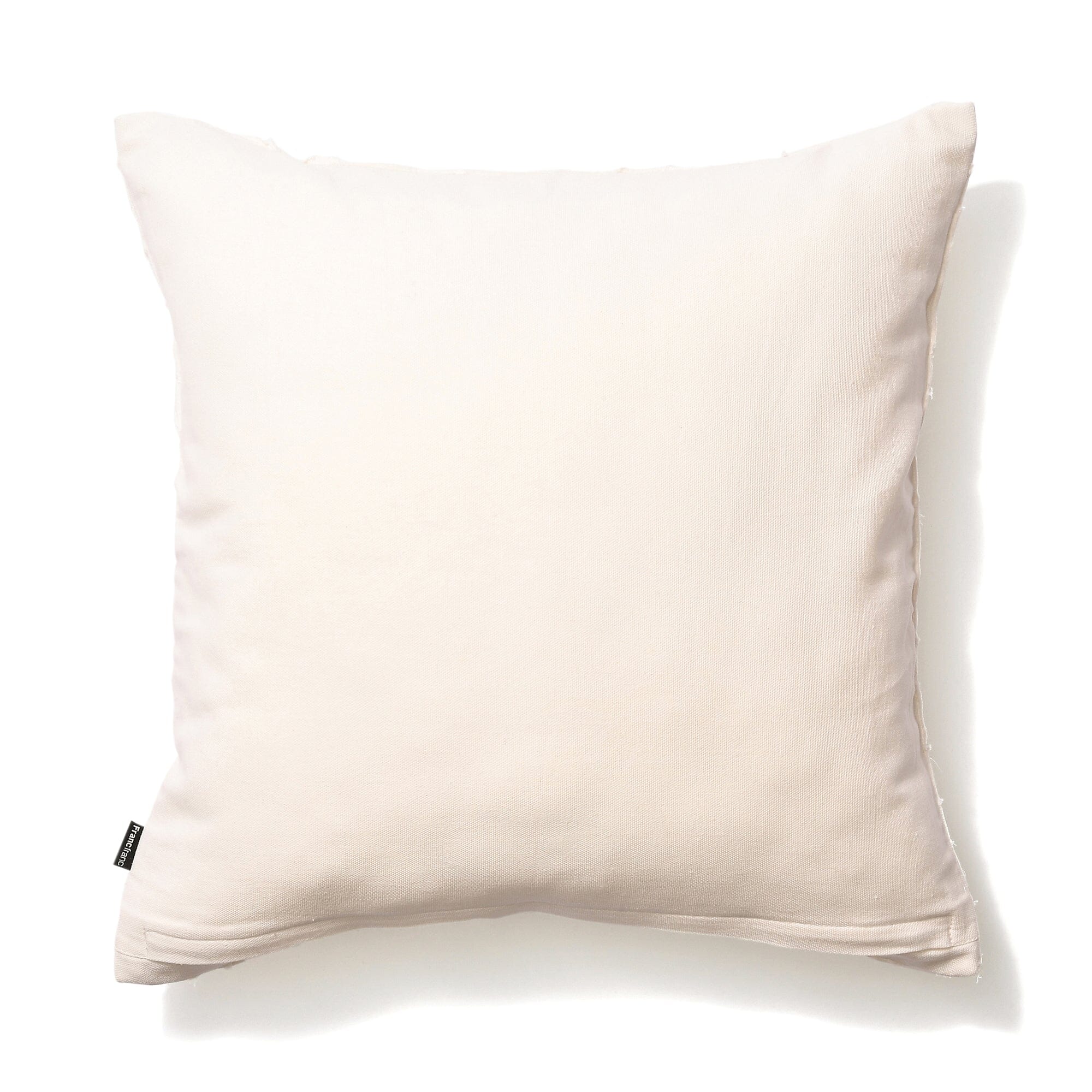 Premium Damask Applique Cushion Cover 18x18 Inches White - Luxury Home Decor for Sofa, Bed & Living Room