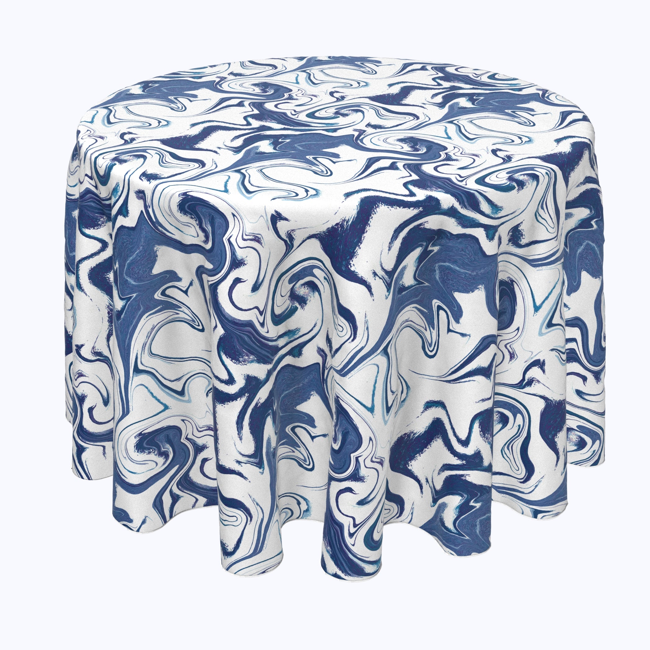 Premium Blue Marble Rounds - Natural Stone Coasters for Drinks & Home Decor - Perfect for Coffee Tables, Bars, and Gift Giving
