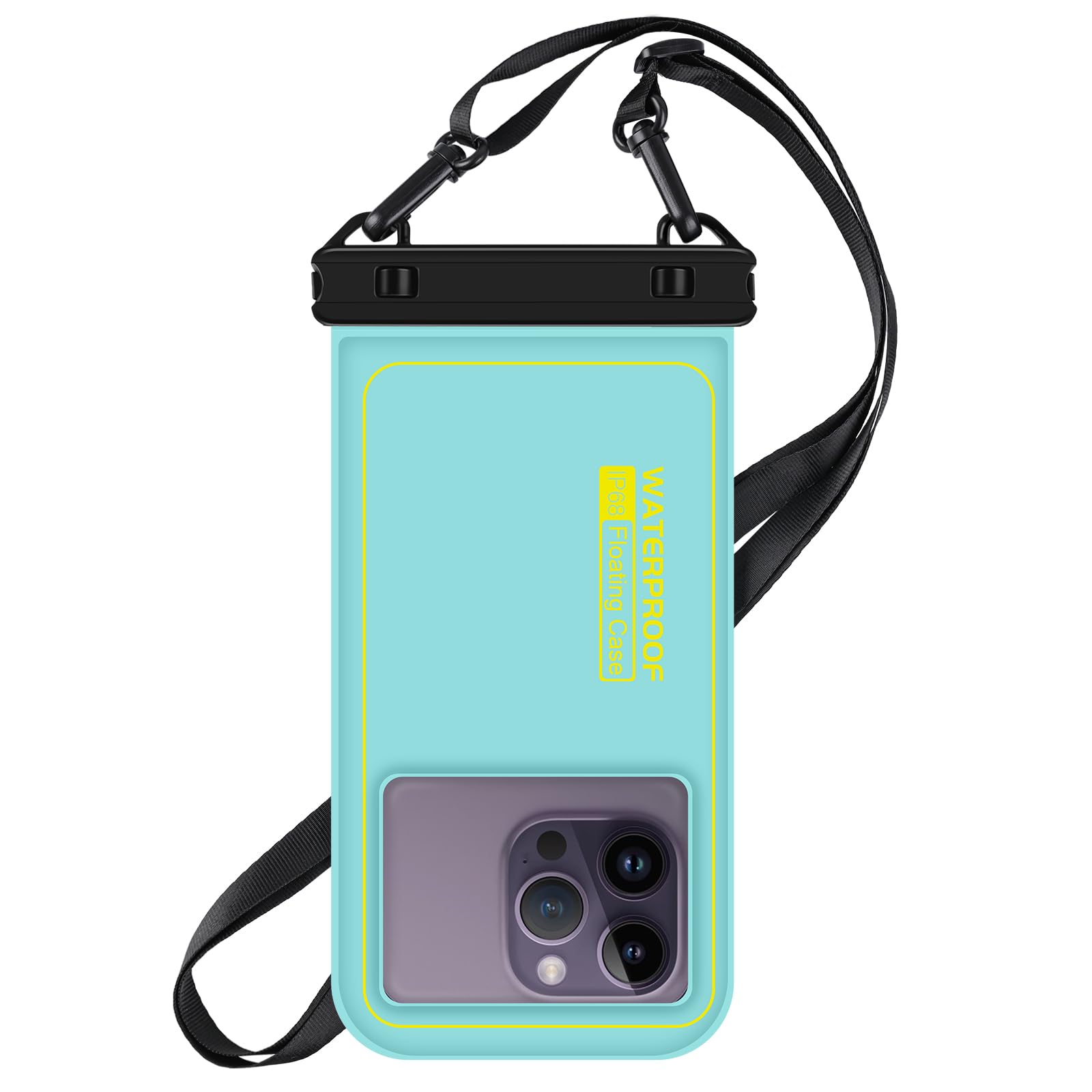 Waterproof Phone Pouch Floating - IP68 Waterproof Phone Case with Adjustable Lanyard for iPhone 16 Pro/15/14/13 Pro Max, Galaxy S25/S24/S23, Pixel (Up to 6.7