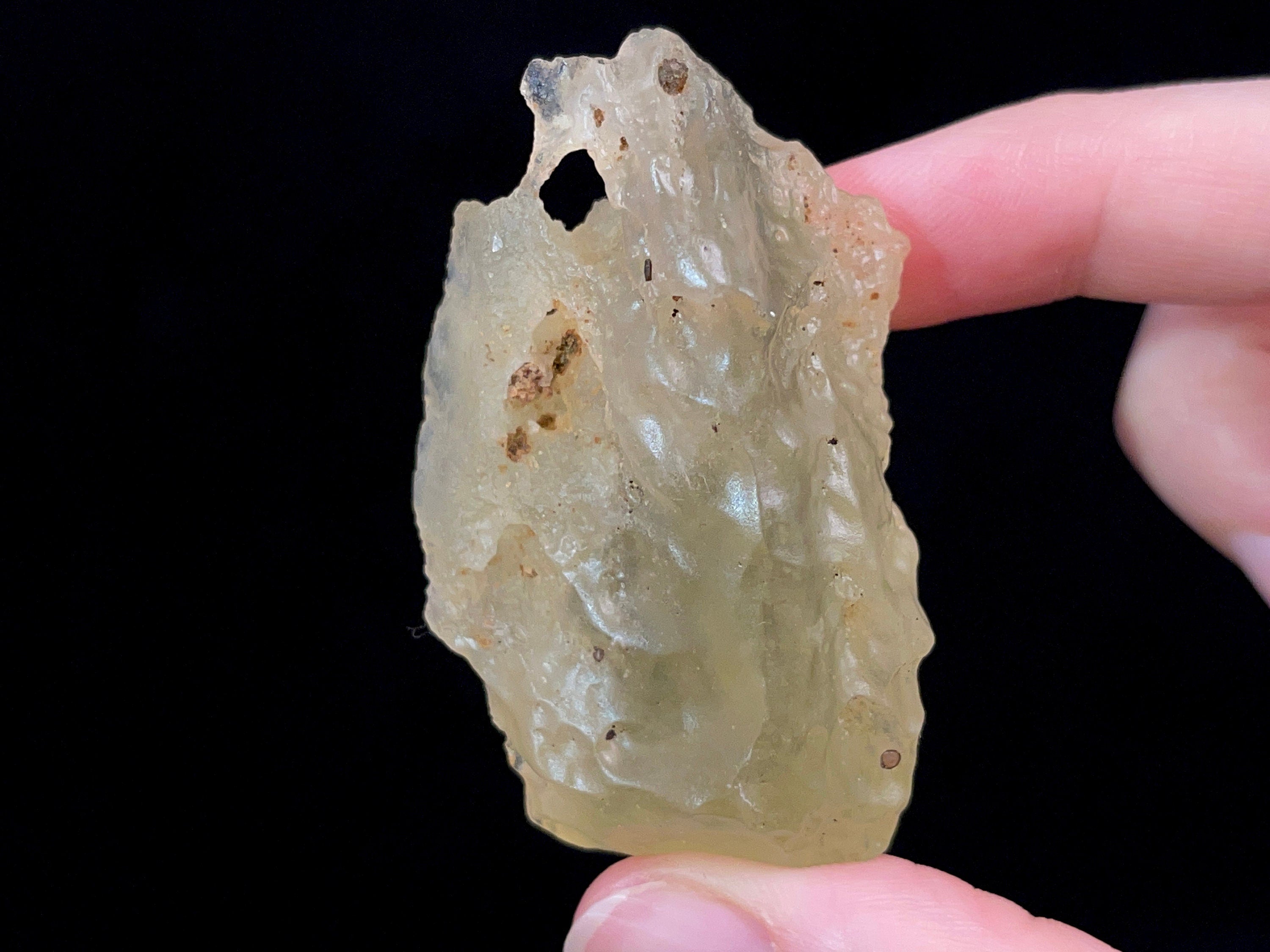 Libyan Desert Glass Raw Crystal - Rare 2A Grade Large 39.4g - Metaphysical Healing Stones for Meditation & Energy Work - Authentic Natural Gemstone for Jewelry Making & Spiritual Collection