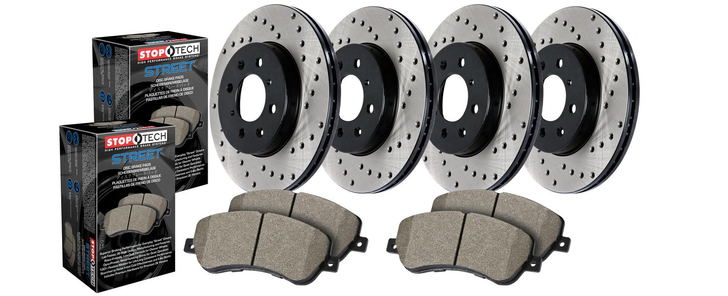StopTech 936.44016 Street Performance Axle Pack - 1 Pack | High-Quality Brake Axle Kit for Cars & Trucks | Perfect for Street Racing, Daily Commuting & Performance Upgrades