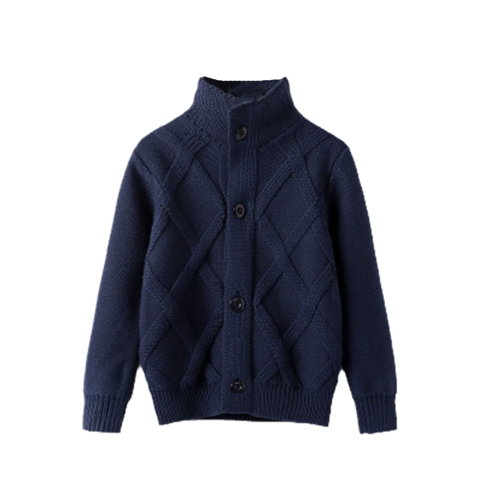 Kids Cotton Cardigan - Warm Winter Coat for Boys & Girls - Playtime & School