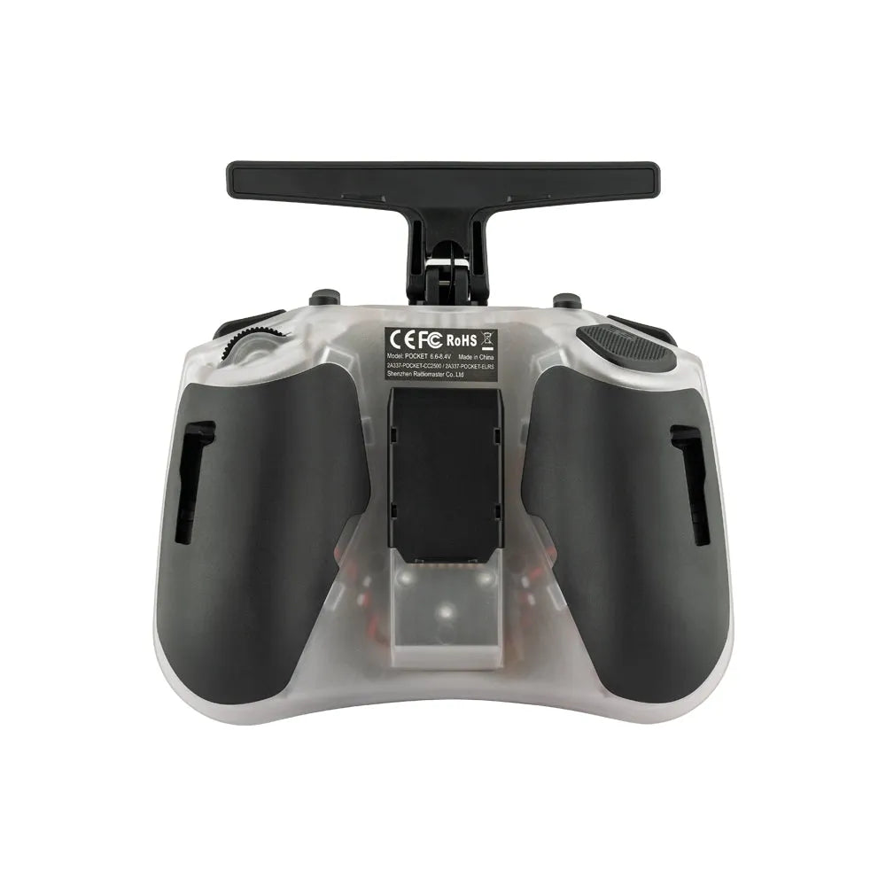 RadioMaster Pocket 2.4GHz 16CH ELRS/CC2500 Hall Gimbals FPV Racing Drone Controller with EdgeTX System & LED Lights - Perfect for FPV Racing, Freestyle Flying, and DIY Drone Projects